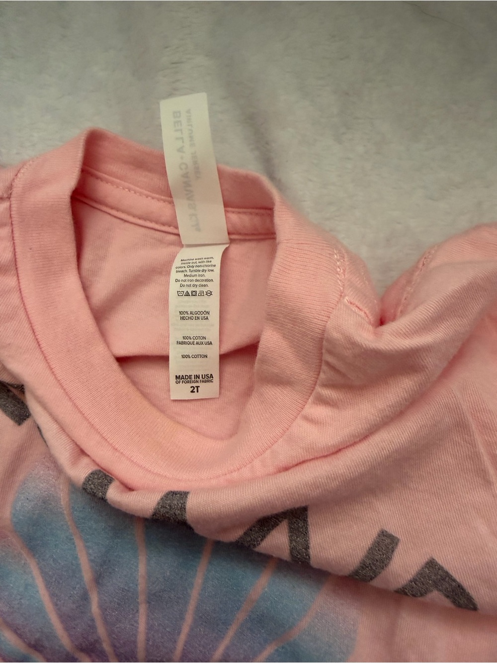 Light Pink Mermaid Mini Graphic Tee - Picture 2 of 2